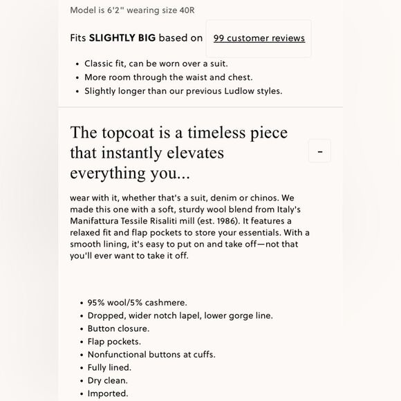 NWT $498 J CREW Rivington topcoat in Italian wool cashmere blend in black - Picture 10 of 13